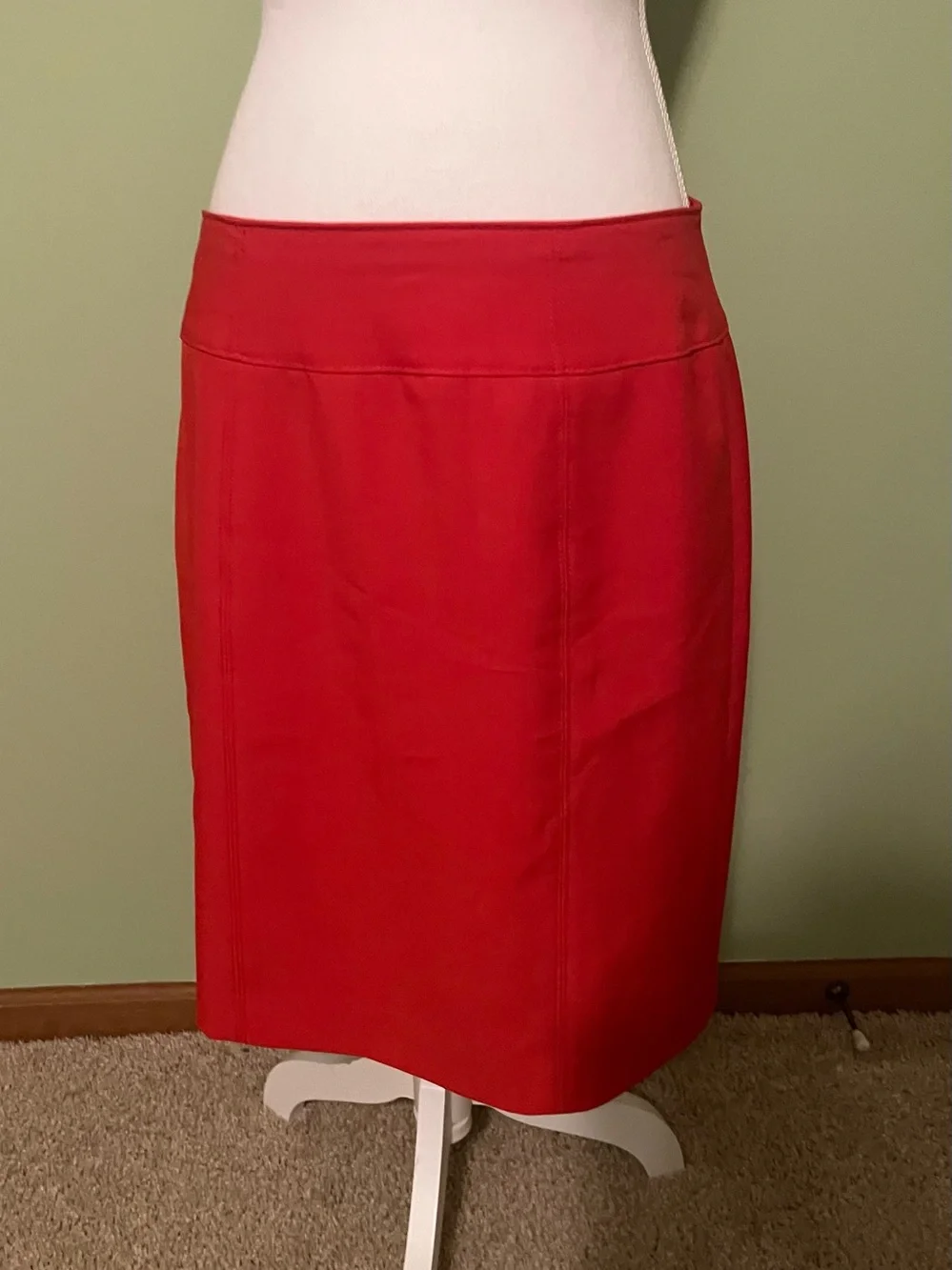 Orange Classic A-Line Skirt - Worthington - Size 12